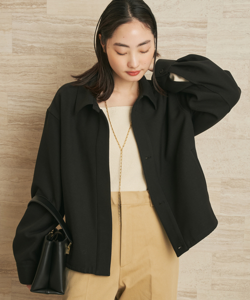 plage（プラージュ）の「Three shirt ブルゾン（その他アウター・レディース・アイボリー/ブラック・38/36）」の9枚目の写真