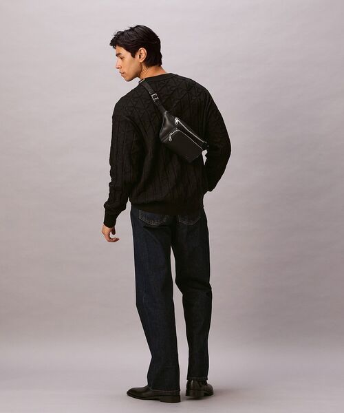 Calvin Klein(カルバン・クライン)の「クロスボディバッグ - ウェビングストラップウエストバッグ(ショルダーバッグ・メンズ・ブラック・FREE)」の9枚目の写真