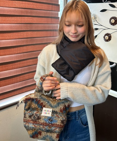 Loco Ocean（ロコオーシャン）の「ふわもこパターンファスナー付きミニトートバッグ（トートバッグ・レディース・B/A・ONE SIZE）」の21枚目の写真