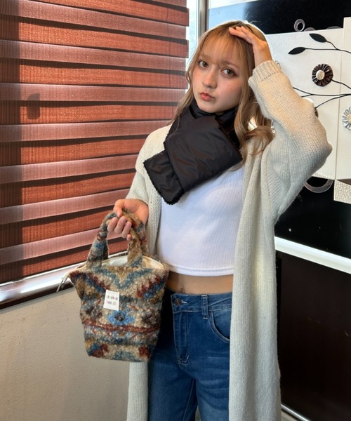 Loco Ocean（ロコオーシャン）の「ふわもこパターンファスナー付きミニトートバッグ（トートバッグ・レディース・B/A・ONE SIZE）」の22枚目の写真