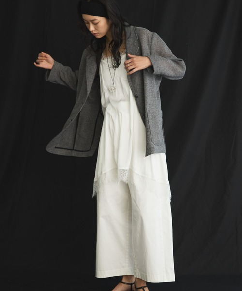 Doux archives（ドゥアルシーヴ）の「【26SS先行予約】綿ストレッチバレルパンツ（その他パンツ・レディース・ベージュ/オフホワイト/カーキ・SMALL/MEDIUM）」の5枚目の写真