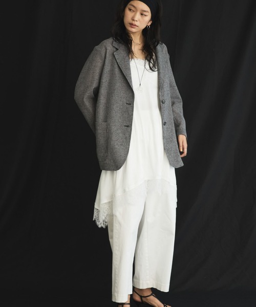 Doux archives（ドゥアルシーヴ）の「【26SS先行予約】綿ストレッチバレルパンツ（その他パンツ・レディース・ベージュ/オフホワイト/カーキ・SMALL/MEDIUM）」の7枚目の写真