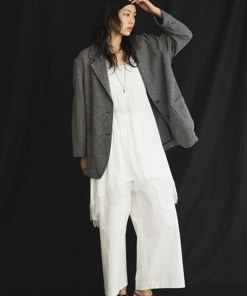 Doux archives（ドゥアルシーヴ）の「【26SS先行予約】綿ストレッチバレルパンツ（その他パンツ・レディース・ベージュ/オフホワイト/カーキ・SMALL/MEDIUM）」の8枚目の写真