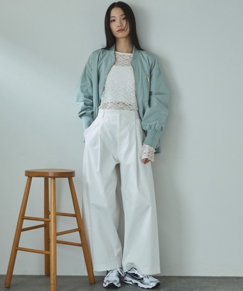 Doux archives（ドゥアルシーヴ）の「【26SS先行予約】綿ストレッチバレルパンツ（その他パンツ・レディース・ベージュ/オフホワイト/カーキ・SMALL/MEDIUM）」の14枚目の写真