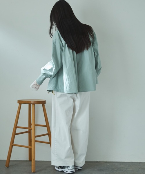 Doux archives（ドゥアルシーヴ）の「【26SS先行予約】綿ストレッチバレルパンツ（その他パンツ・レディース・ベージュ/オフホワイト/カーキ・SMALL/MEDIUM）」の17枚目の写真