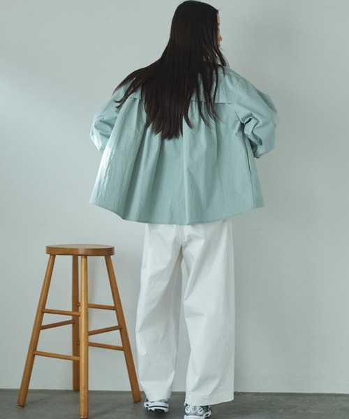 Doux archives（ドゥアルシーヴ）の「【26SS先行予約】綿ストレッチバレルパンツ（その他パンツ・レディース・ベージュ/オフホワイト/カーキ・SMALL/MEDIUM）」の18枚目の写真