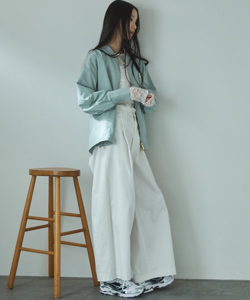 Doux archives（ドゥアルシーヴ）の「【26SS先行予約】綿ストレッチバレルパンツ（その他パンツ・レディース・ベージュ/オフホワイト/カーキ・SMALL/MEDIUM）」の19枚目の写真