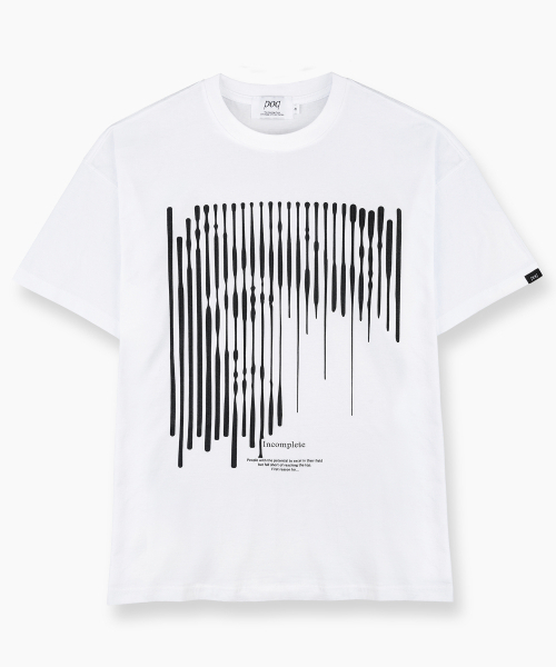 poq(ピーオーキュー)の「Tシャツ - インコンプリート(ホワイト)(Tシャツ/カットソー・レディース・その他・1/2/3)」の1枚目の写真