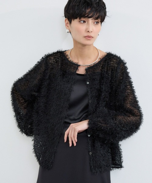 BARNYARDSTORM(バンヤードストーム)の「BARNYARDSTORM / フェザーチュールブラウス / ハンドウォッシャブル(シャツ/ブラウス・レディース・ブラック/ホワイト・FREE)」の2枚目の写真