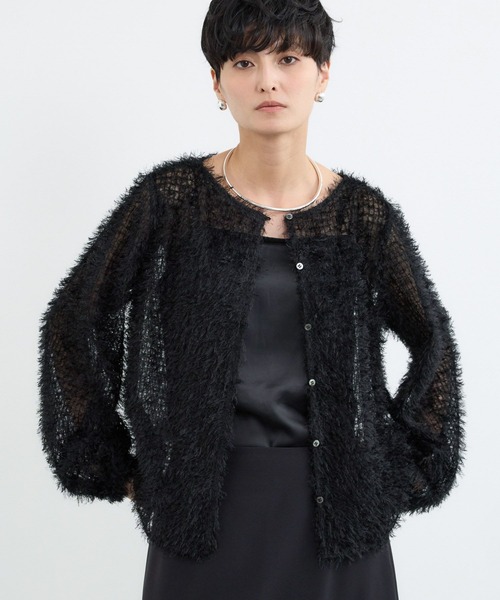 BARNYARDSTORM(バンヤードストーム)の「BARNYARDSTORM / フェザーチュールブラウス / ハンドウォッシャブル(シャツ/ブラウス・レディース・ブラック/ホワイト・FREE)」の15枚目の写真