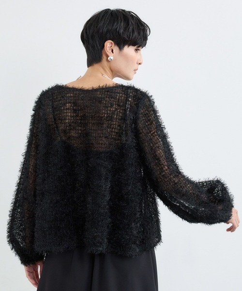 BARNYARDSTORM(バンヤードストーム)の「BARNYARDSTORM / フェザーチュールブラウス / ハンドウォッシャブル(シャツ/ブラウス・レディース・ブラック/ホワイト・FREE)」の16枚目の写真