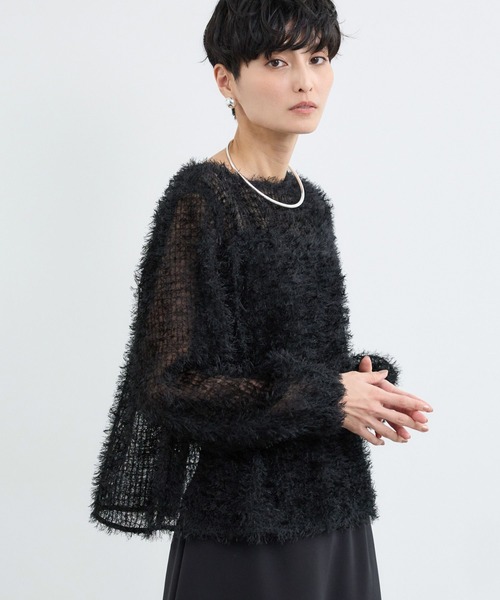 BARNYARDSTORM(バンヤードストーム)の「BARNYARDSTORM / フェザーチュールブラウス / ハンドウォッシャブル(シャツ/ブラウス・レディース・ブラック/ホワイト・FREE)」の17枚目の写真