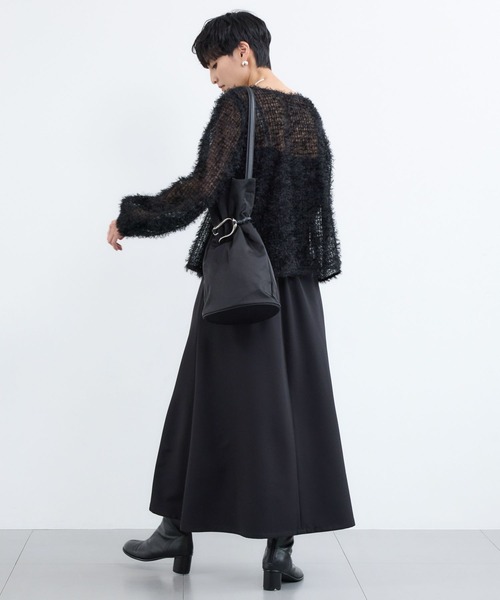 BARNYARDSTORM(バンヤードストーム)の「BARNYARDSTORM / フェザーチュールブラウス / ハンドウォッシャブル(シャツ/ブラウス・レディース・ブラック/ホワイト・FREE)」の20枚目の写真