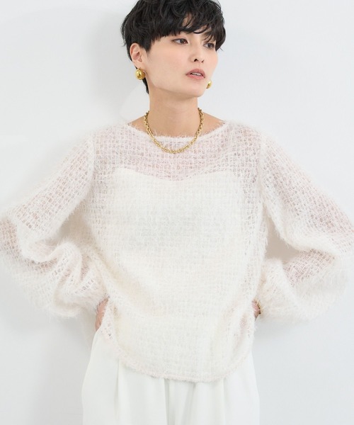 BARNYARDSTORM(バンヤードストーム)の「BARNYARDSTORM / フェザーチュールブラウス / ハンドウォッシャブル(シャツ/ブラウス・レディース・ブラック/ホワイト・FREE)」の21枚目の写真