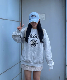 COSO（コソ）の「テキストロゴデニムウォッシュドボールキャップ（ライトブルー）（キャップ）」