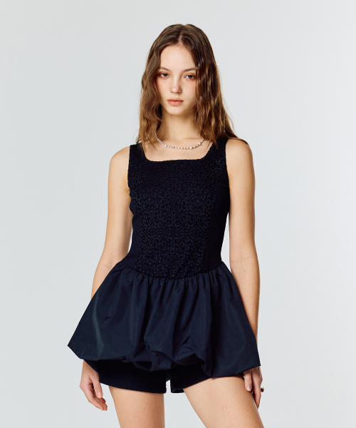 LARTIGENT(ラーティゼン)の「L15 BALLOON ONE-PIECE(BLACK)(ワンピース・レディース・その他・FREE)」の1枚目の写真