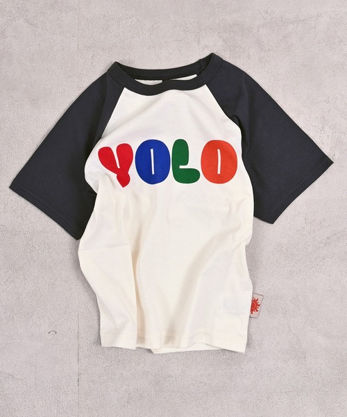 Life Support Products（ライフサポートプロダクツ）の「【防汚加工】ラグランスラングＴシャツ（Tシャツ/カットソー・キッズ・チャコール/マスタード/レッド/ブルー・80/90/95/100/110/120/130/150/140）」の5枚目の写真