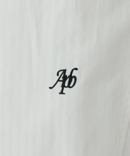 A part by（アパートバイ）の「ストライプBIGシャツ（シャツ/ブラウス・レディース・オフホワイト/ライトグリーン/ライトイエロー・FREE）」の12枚目の写真