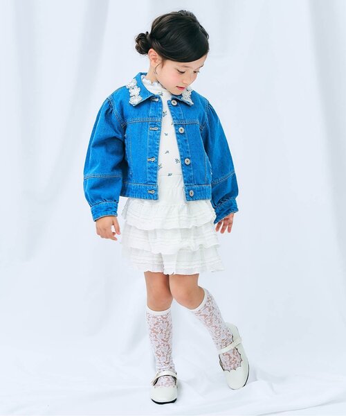 apres les cours(アプレレクール)の「メロウリブ長袖Tシャツ(Tシャツ/カットソー・キッズ・アイボリー/ブラック/ピンク/ミント/その他3・140/130/120/110/100/90/80)」の9枚目の写真