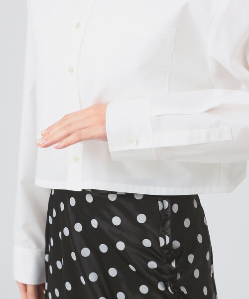 Ray BEAMS（レイビームス）の「レイヤード ヘム クロップド シャツ（シャツ/ブラウス・レディース・サックスブルー/ホワイト・ONE SIZE）」の15枚目の写真