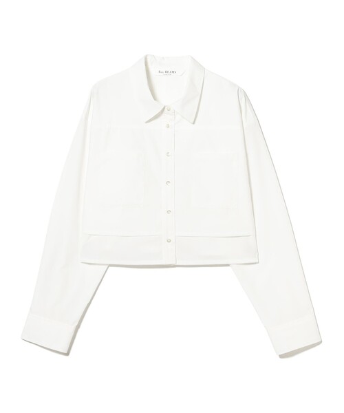 Ray BEAMS（レイビームス）の「レイヤード ヘム クロップド シャツ（シャツ/ブラウス・レディース・サックスブルー/ホワイト・ONE SIZE）」の16枚目の写真