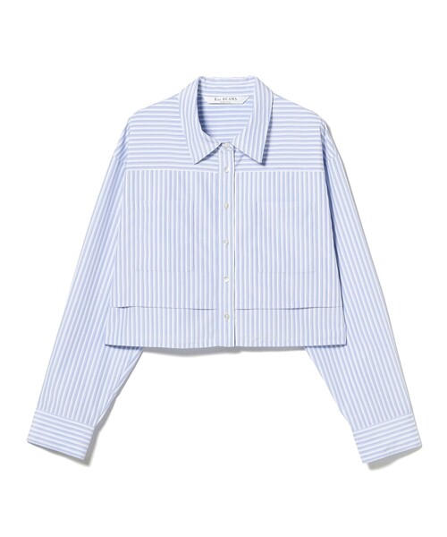 Ray BEAMS（レイビームス）の「レイヤード ヘム クロップド シャツ（シャツ/ブラウス・レディース・サックスブルー/ホワイト・ONE SIZE）」の19枚目の写真