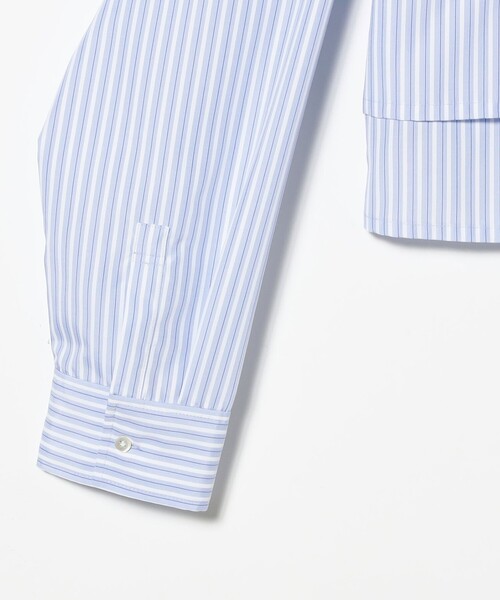 Ray BEAMS（レイビームス）の「レイヤード ヘム クロップド シャツ（シャツ/ブラウス・レディース・サックスブルー/ホワイト・ONE SIZE）」の21枚目の写真