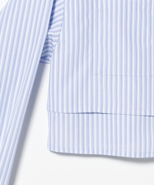 Ray BEAMS（レイビームス）の「レイヤード ヘム クロップド シャツ（シャツ/ブラウス・レディース・サックスブルー/ホワイト・ONE SIZE）」の22枚目の写真