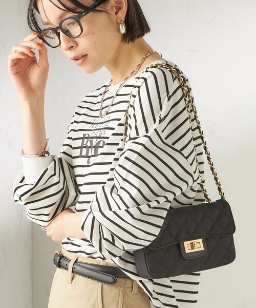 MILOS(ミロス)の「【SHIPS別注】MILOS: キルティング ショルダー(ショルダーバッグ・レディース・ブラック/オリーブ・ONE SIZE)」の2枚目の写真