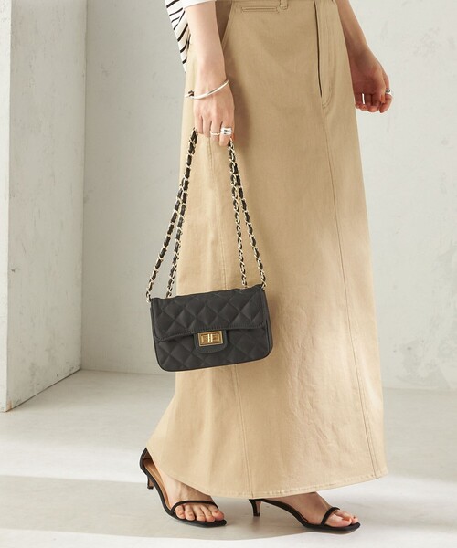 MILOS(ミロス)の「【SHIPS別注】MILOS: キルティング ショルダー(ショルダーバッグ・レディース・ブラック/オリーブ・ONE SIZE)」の7枚目の写真
