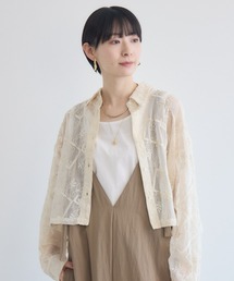 Paradise Picnic | cloche レース生地ショートシャツ(シャツ/ブラウス)