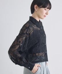 Paradise Picnic | cloche レース生地ショートシャツ(シャツ/ブラウス)