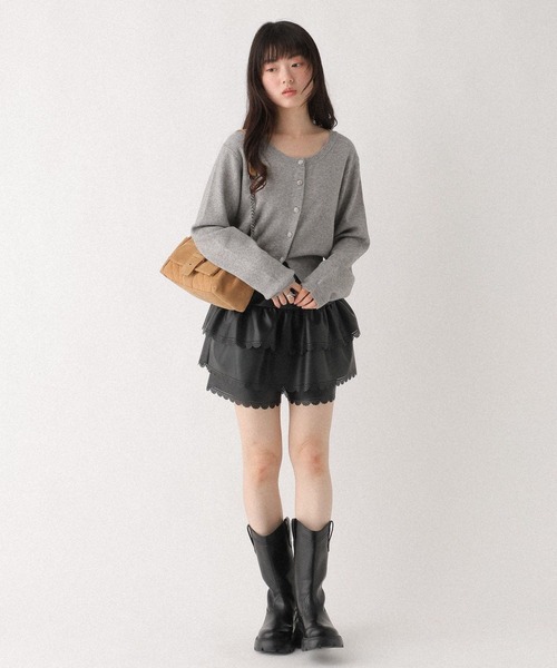 Heather（ヘザー）の「アソートパンチングショートパンツ　647006（その他パンツ・レディース・ブラウン/ブラック・FREE）」の3枚目の写真