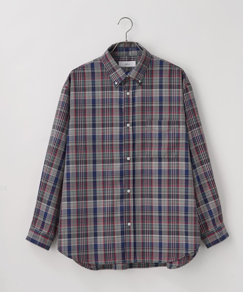 RAGEBLUE（レイジブルー）の「Madras Check Button Down Shirts/マドラスチェックボタンダウンシャツ（シャツ/ブラウス・メンズ・ホワイト系その他/ネイビー・LARGE/MEDIUM）」の8枚目の写真