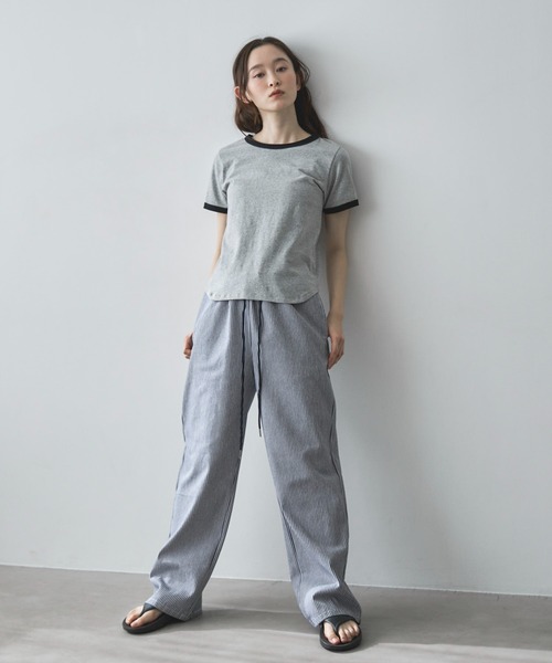 feepur（フェピュール）の「ストライプイージールーズデニム（デニムパンツ・レディース・ブラック/オフホワイト・MEDIUM/SMALL）」の14枚目の写真