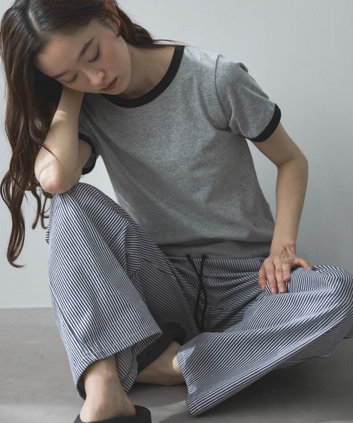 feepur（フェピュール）の「ストライプイージールーズデニム（デニムパンツ・レディース・ブラック/オフホワイト・MEDIUM/SMALL）」の15枚目の写真