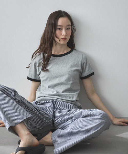 feepur（フェピュール）の「ストライプイージールーズデニム（デニムパンツ・レディース・ブラック/オフホワイト・MEDIUM/SMALL）」の16枚目の写真