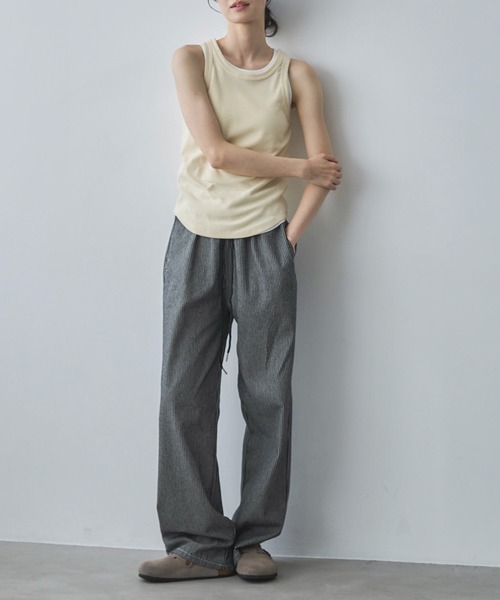 feepur（フェピュール）の「ストライプイージールーズデニム（デニムパンツ・レディース・ブラック/オフホワイト・MEDIUM/SMALL）」の22枚目の写真