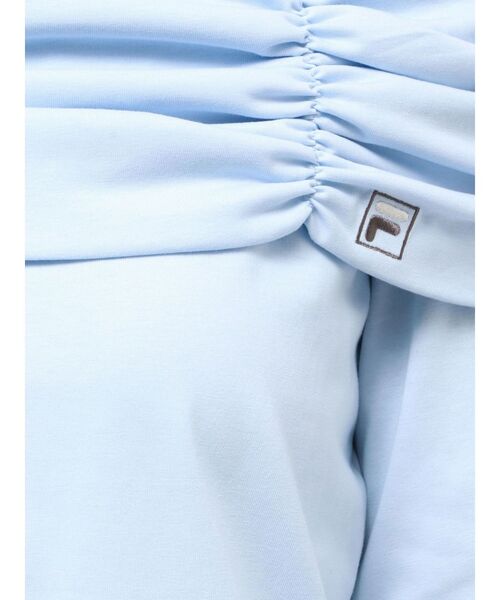 FILA(フィラ)の「【FILA別注】裏毛オフショルトップス(Tシャツ/カットソー・レディース・ミント/ブルー・FREE)」の14枚目の写真