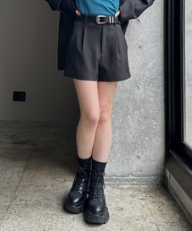 PAGEBOY | 【紫外線カット/接触冷感/イージーケア/セットアップ対応】バスケットショートパンツ(スラックス)