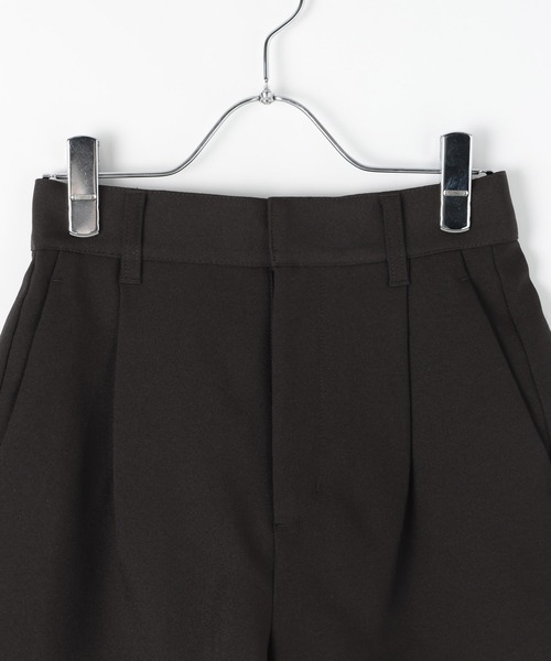 PAGEBOY（ページボーイ）の「【紫外線カット/接触冷感/イージーケア/セットアップ対応】バスケットショートパンツ（スラックス・レディース・グレー/ブラック・FREE）」の13枚目の写真