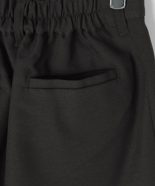 PAGEBOY（ページボーイ）の「【紫外線カット/接触冷感/イージーケア/セットアップ対応】バスケットショートパンツ（スラックス・レディース・グレー/ブラック・FREE）」の7枚目の写真