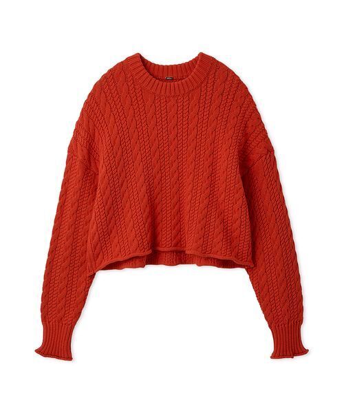かわむー☆クレドナ　新品未使用ケーブルニット　レッド ケーブルニットセーター - レッド - レディース | H&M JP