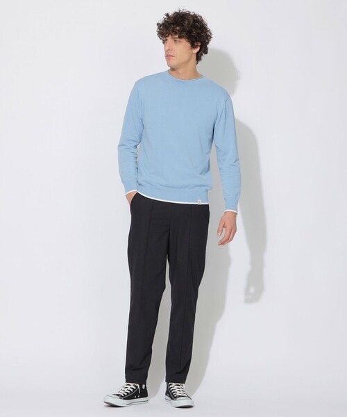 CB CRESTBRIDGE(シービークレストブリッジ)の「【Quiet checkシリーズ】ライトニットプルオーバー(ニット/セーター・レディース・ブルー系その他4/ネイビー/オフホワイト・3/1)」の17枚目の写真