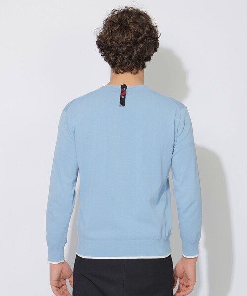CB CRESTBRIDGE(シービークレストブリッジ)の「【Quiet checkシリーズ】ライトニットプルオーバー(ニット/セーター・レディース・ブルー系その他4/ネイビー/オフホワイト・3/1)」の15枚目の写真