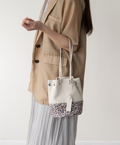 marco masi(マルコマージ)の「【MARCO MASI】サファリサマー巾着コンビバッグ(Q66430)(ハンドバッグ・レディース・マルチ・ALL)」の6枚目の写真