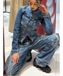 【Desigual × EGONLAB】構造的カットデニムジャケット 90年代テイスト×韓国ファッション 2026年春夏 新作