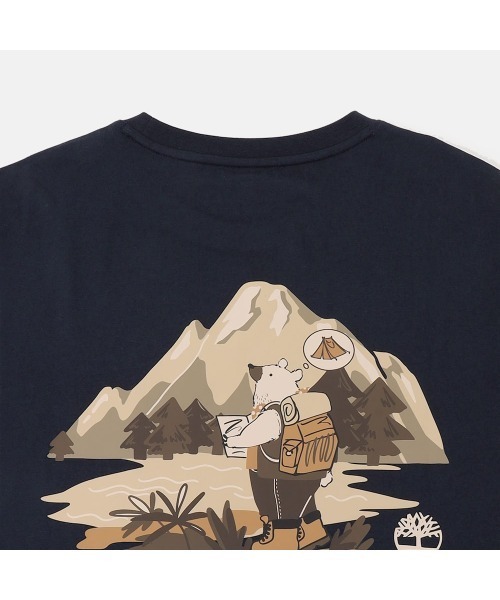 Timberland(ティンバーランド)の「ベア キャンプ グラフィック Tシャツ ユニセックス(Tシャツ/カットソー・メンズ・ダークブルー・LARGE/MEDIUM/SMALL/X-LARGE)」の4枚目の写真