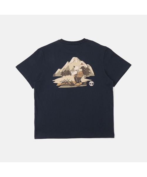Timberland(ティンバーランド)の「ベア キャンプ グラフィック Tシャツ ユニセックス(Tシャツ/カットソー・メンズ・ダークブルー・LARGE/MEDIUM/SMALL/X-LARGE)」の2枚目の写真