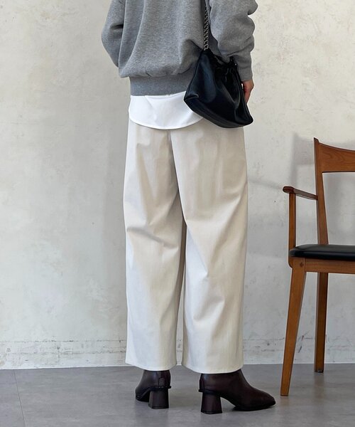 un dix cors(アンディコール)の「ストレッチ起毛リブ替えパンツ(その他パンツ・レディース・ブルー/アイボリー/ブラック・FREE)」の19枚目の写真